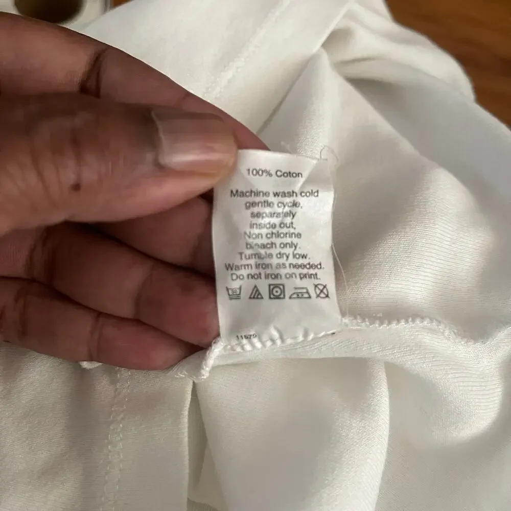 J.Crew Perfect Fit Short Sleeve Tee White Womens XS Archival Sp14 Minimalist